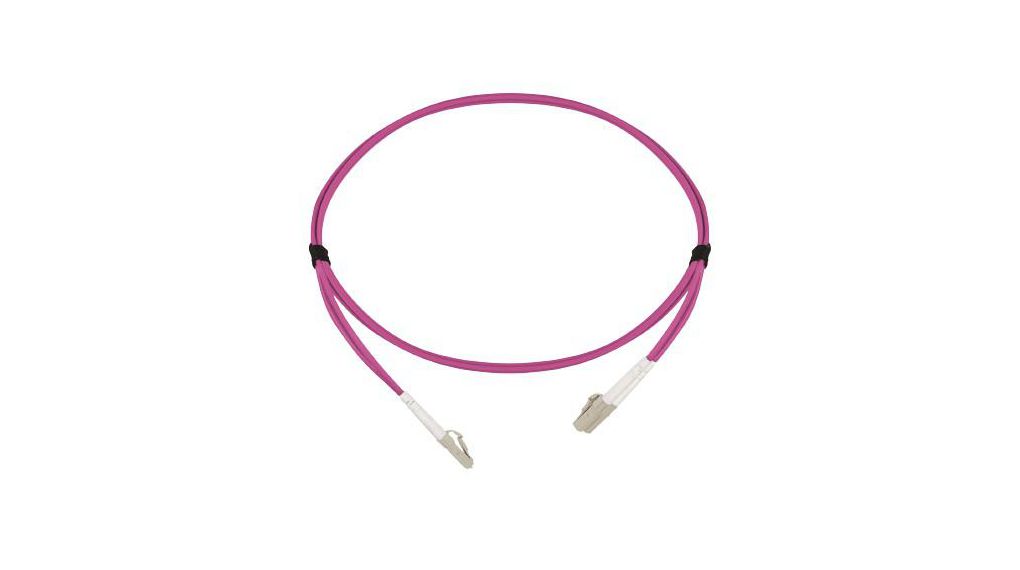 Fibre Optic Cable Assembly 50/125 um OM4 Duplex LC - LC 1m