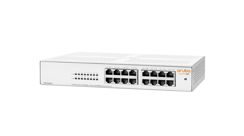 Ethernet-Switch, RJ45-Anschlüsse 16, 1Gbps, Layer 2 Unmanaged
