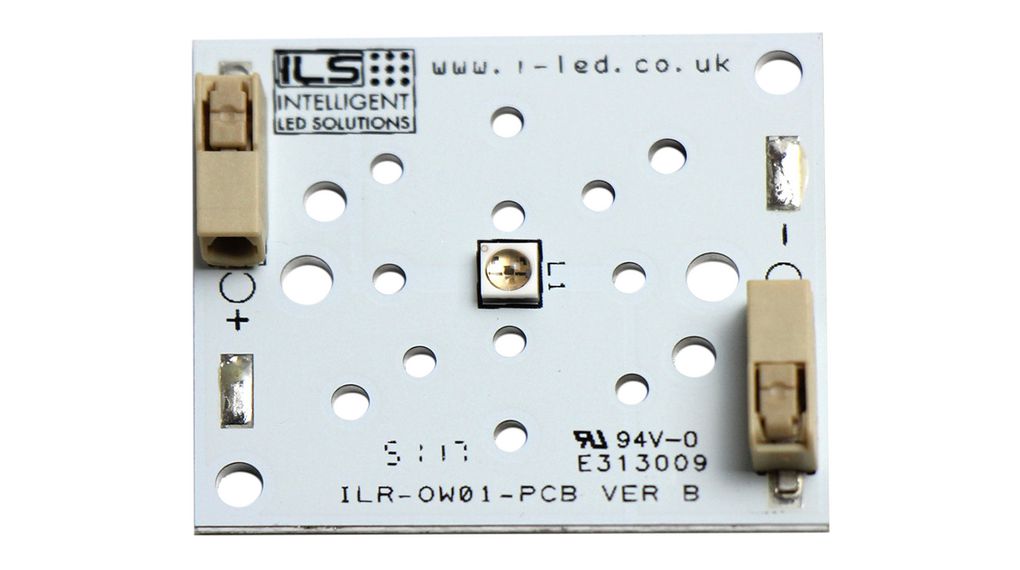 UV-led-bord 290nm 8.5V 30mA 1mW 60° SMD