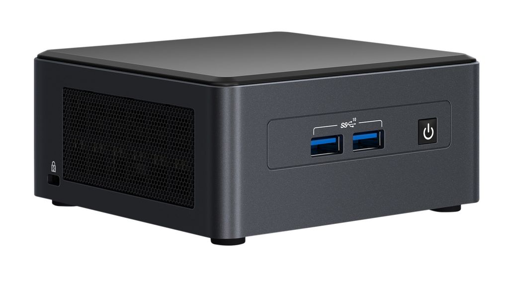 PC with Power Adapter, NUC Pro, Micro, SSD, Intel Core i3, i3-1115G4, Intel UHD, DDR4