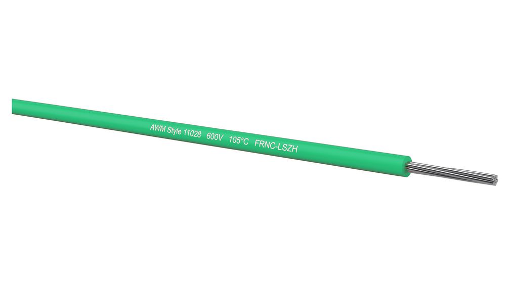 Litze mPPE 0.22mm² Verzinntes Kupfer Grün 250m