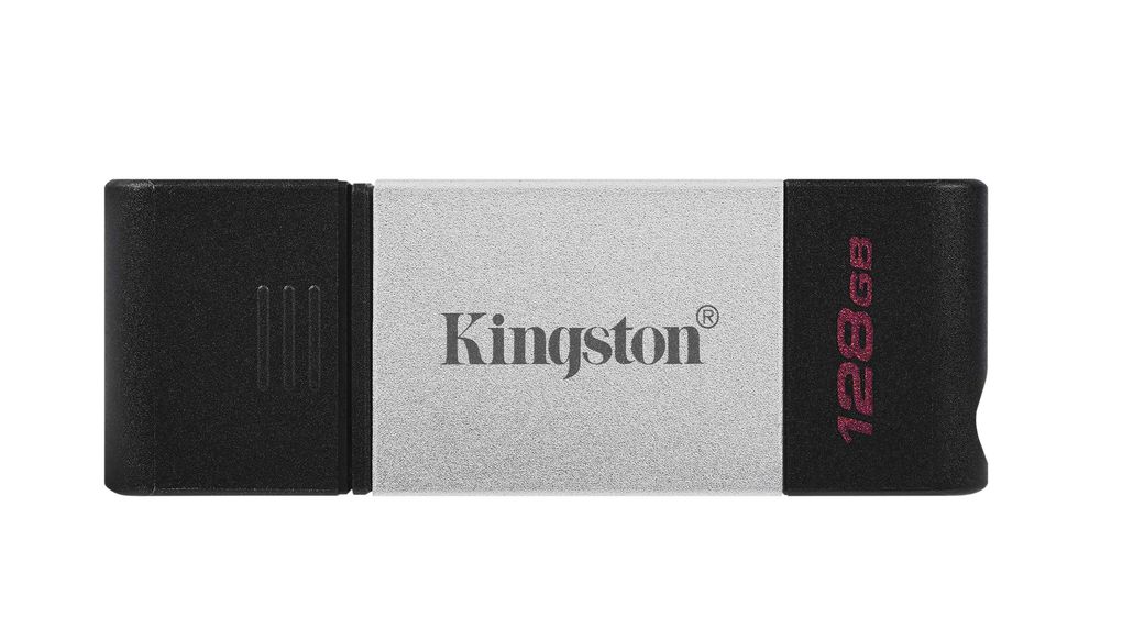 USB Stick, DataTraveler 80, 128GB, USB 3.2, Black / Grey