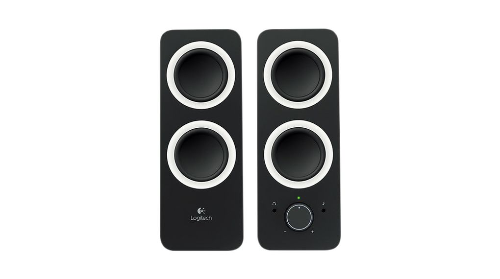 PC Speakers, 2.0, 10W, Black