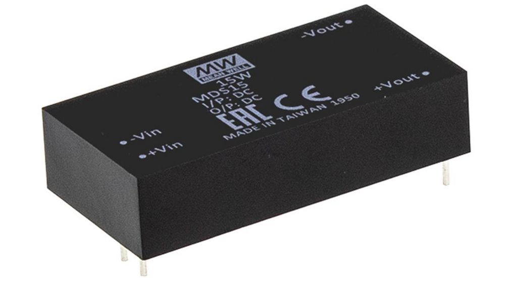 MDS15A-05, MEAN WELL DC/DC-Wandler 9  18V 5V 3A 15W