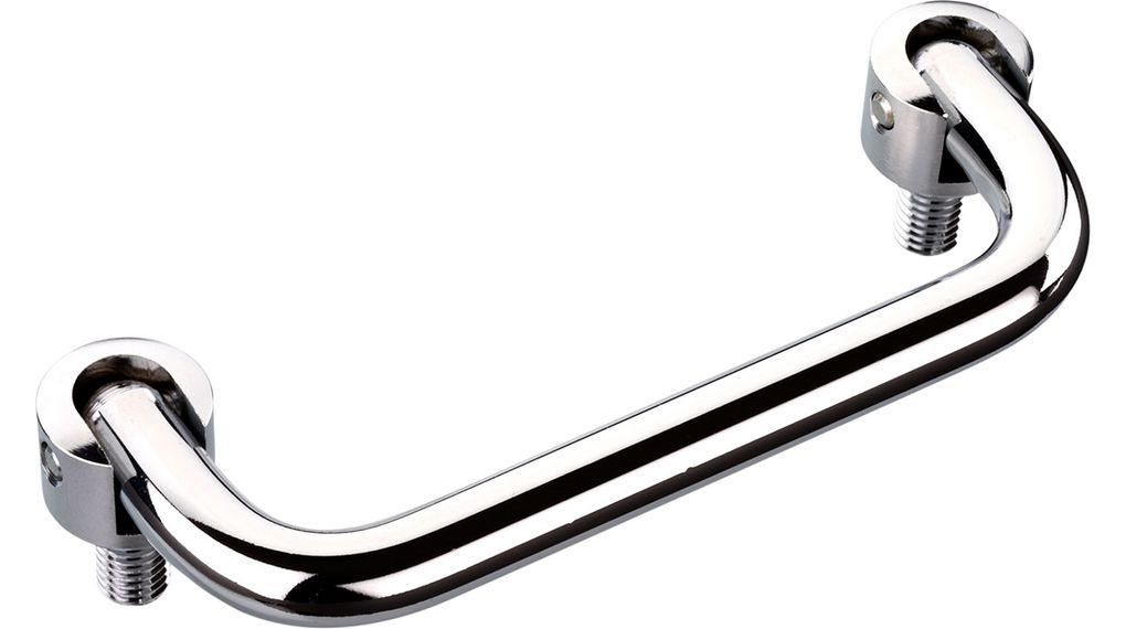 Collapsible handle 100 mm x 10 mm x 43 mm, 1000 N 118mm Chrome-Plated Steel Silver