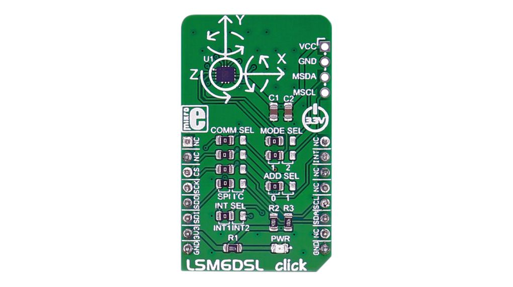 LSM6DSL Click 6-Axis Inertial Measurement Module 3.3V