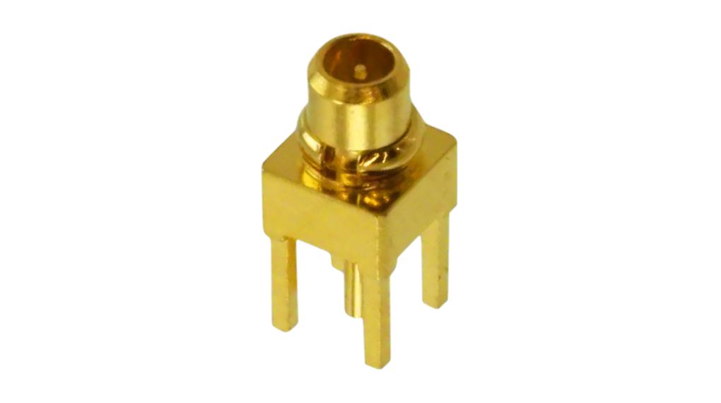 RF Connector, MMCX, Brass, Plug, Straight, 50Ohm, Soldering