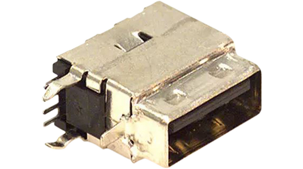 Gniazdo USB 2.0, 4 styki, Gniazdo, USB-A 2.0, Prosty, Pozycje - 4, Opakowanie 5 sztuk