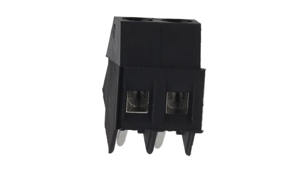PCB Terminal Block, 35° Wire Entry, THT, 5.08mm Pitch, Straight, Screw, 2 Poles