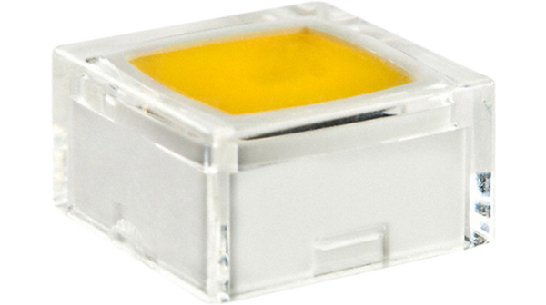 Cap Square Clear / Yellow Plastic JB Series
