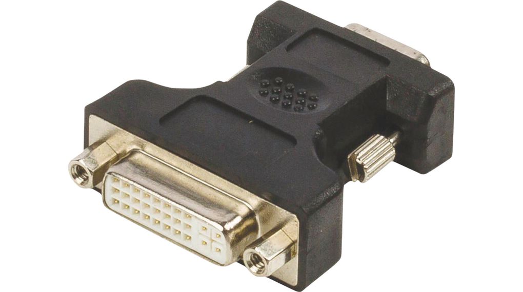 VGA - DVI-Adapter, VGA-Stecker - DVI-I-Buchse 24+5-polig