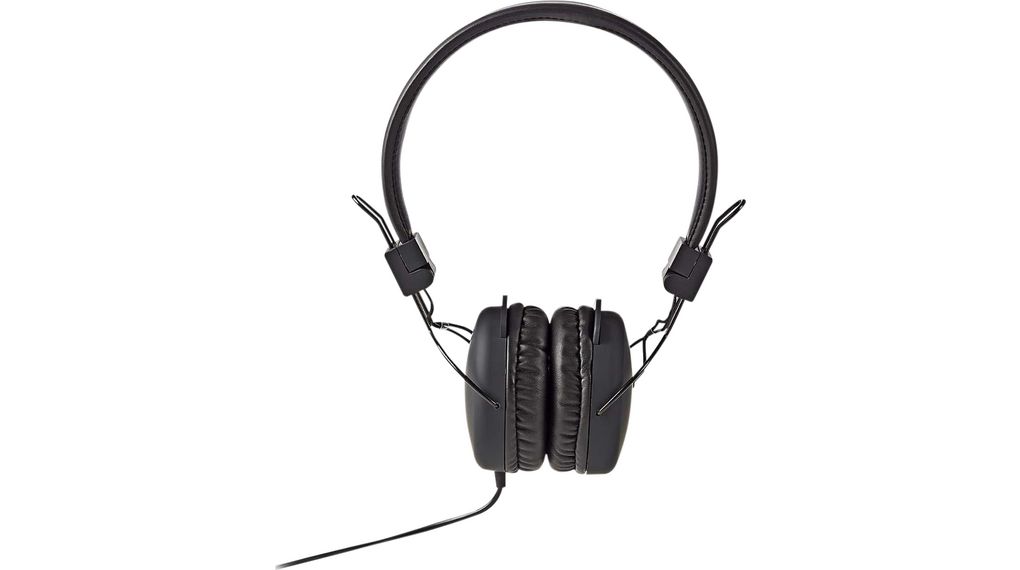 Langalliset On-Ear-kuulokkeet, On-Ear, 20kHz, Stereojakkiliitin 3.5 mm, Musta