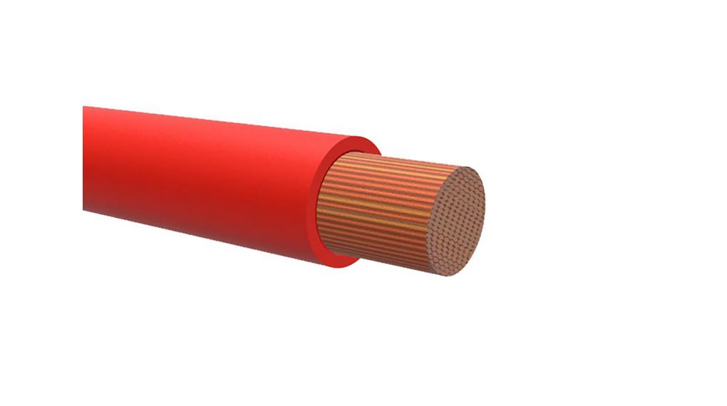Stranded Wire PVC 4mm² Bare Copper Red R2G4 100m