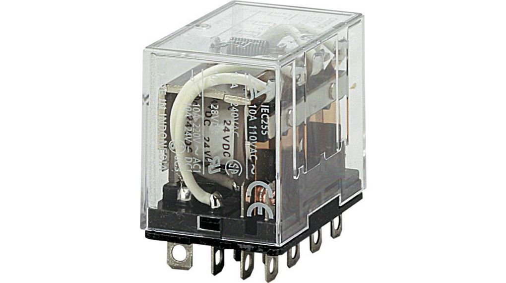 Industriële relais LY 4CO AC 230V 10A Insteek-klem