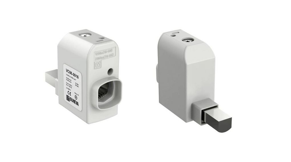 Device Connector, Rounded Busbar, Straight, 16 ... 95mm²