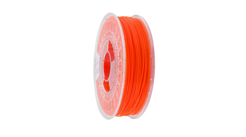 3D Printer Filament, PLA, 1.75mm, Neon Orange, 750g