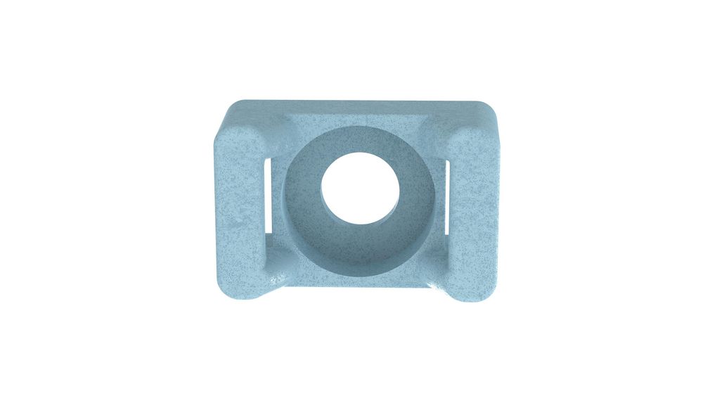 Cable Tie Mount, Blue, Polyamide 6.6, 100 ST