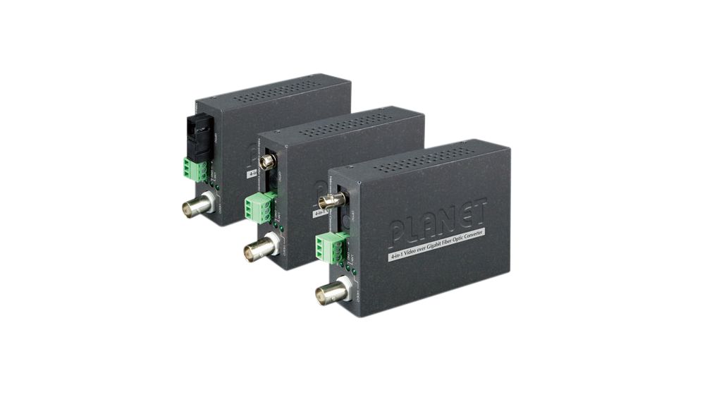 Video over vezel uitbreiding, Single-mode glasvezel - Coaxial, Glasvezelpoorten 1ST