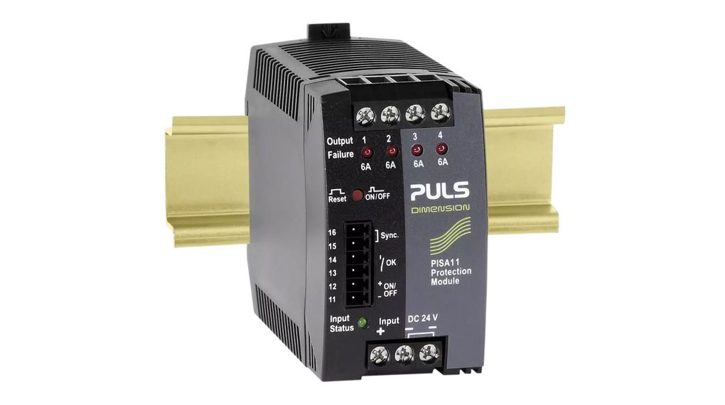 Fuse Module, 4x 6A, 24V, 20.5A, Adjustable