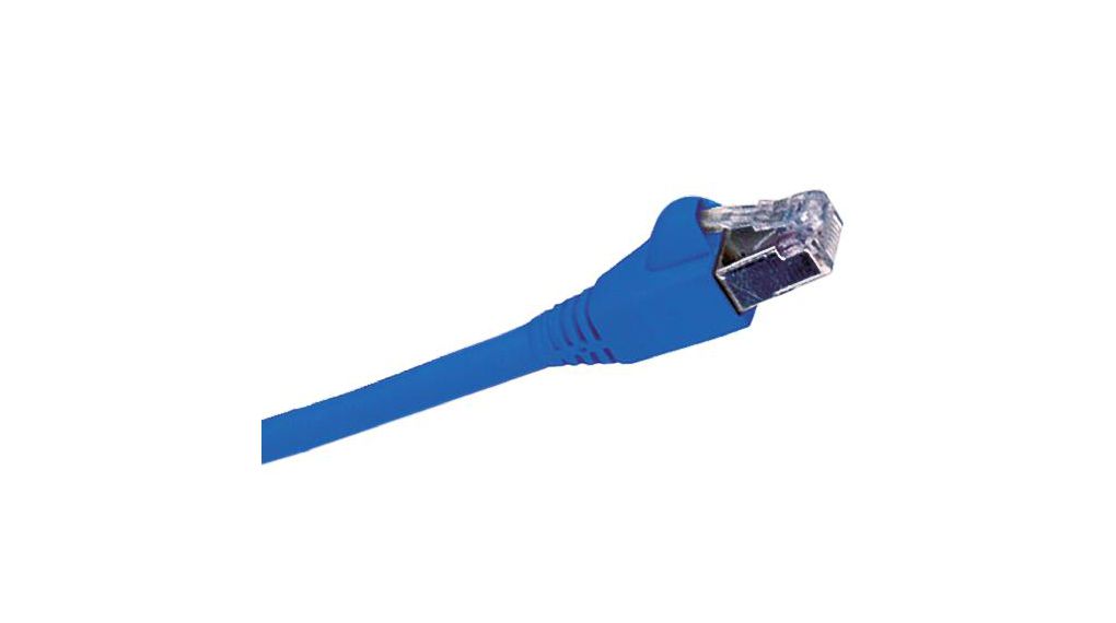 Patchkabel, RJ45-Steckverbinder - RJ45-Steckverbinder, Cat 6, F/UTP, 10m, Blau