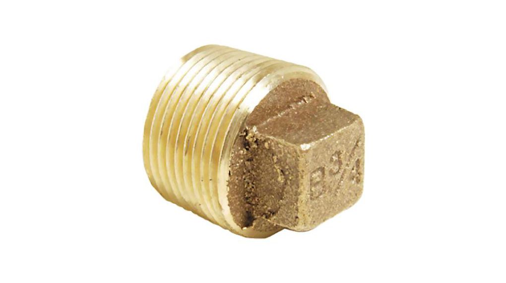 Threaded Fitting, Straight Plug, Male BSPT 3/4in