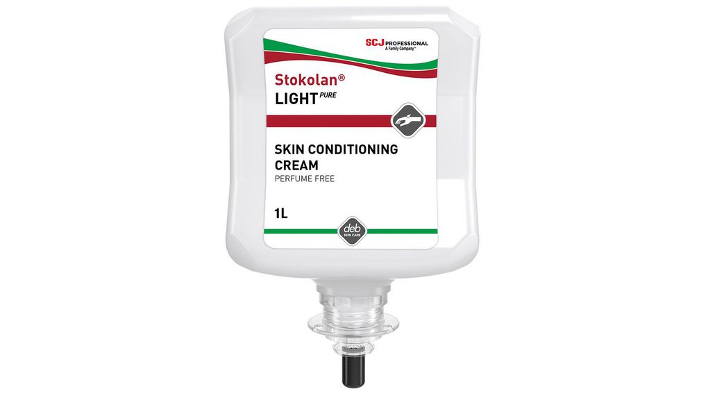SCJ Professional Unscented Stokolan Light PURE Non Greasy, Dye Free, Perfume Free, ECARF No - 1 L Cartridge, Kartusche