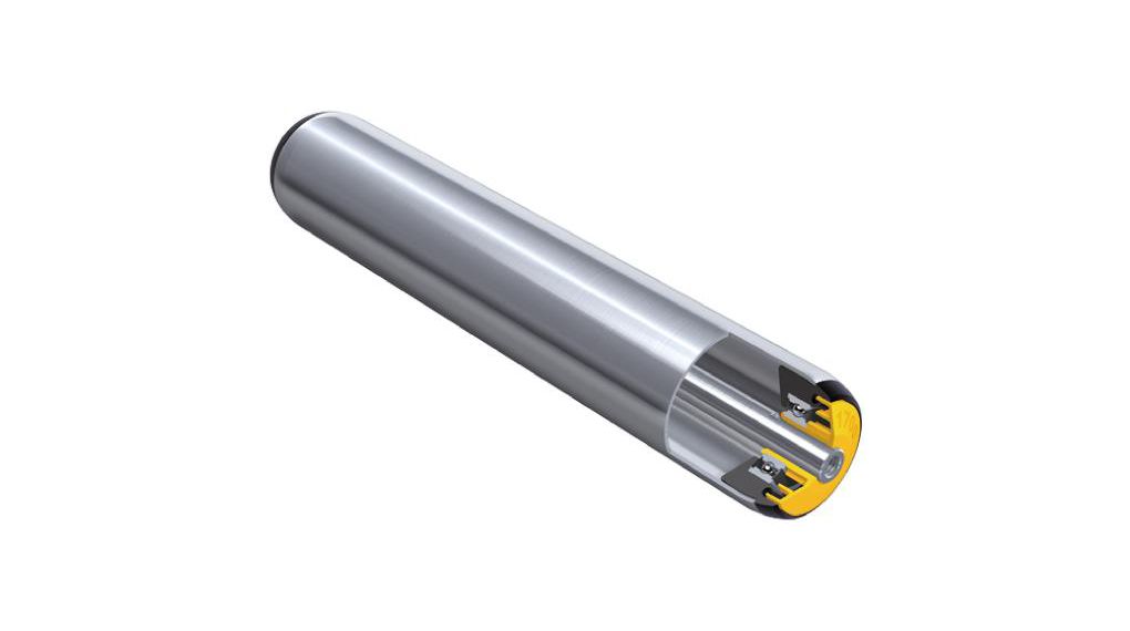 Interroll Round Conveyor Roller Female 50mm Dia. x 500mm L, 3000N Load Capacity, 12mm Spindle, 510mm Overall Length