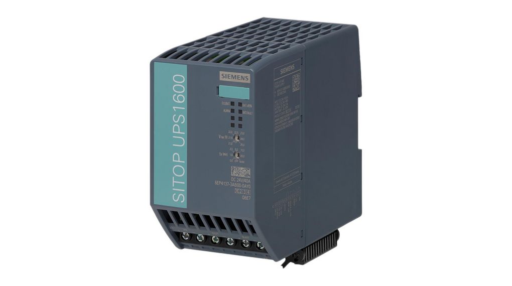 Siemens 24V dc Input DIN Rail Mount Uninterruptible Power Supply (960W), Montage sur rail DIN