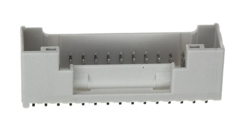 PUD Series Straight Through Hole PCB Header, 30 Contact(s), 2 mm Pitch, 2 Row(s), Shrouded, Pack of 2 pieces