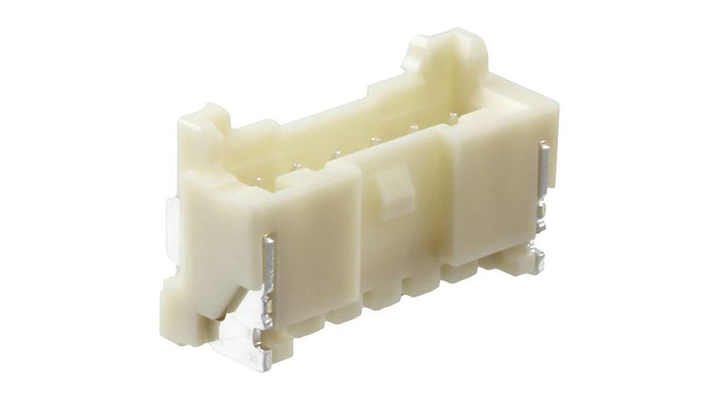 PA Series Straight Surface PCB Header, 6 Contact(s), 2 mm Pitch, 1 Row(s), Shrouded, Pack of 2 pieces