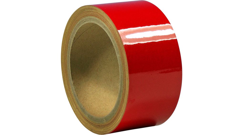 Odblaskowa taśma znakująca 50mm x 10m Czerwony