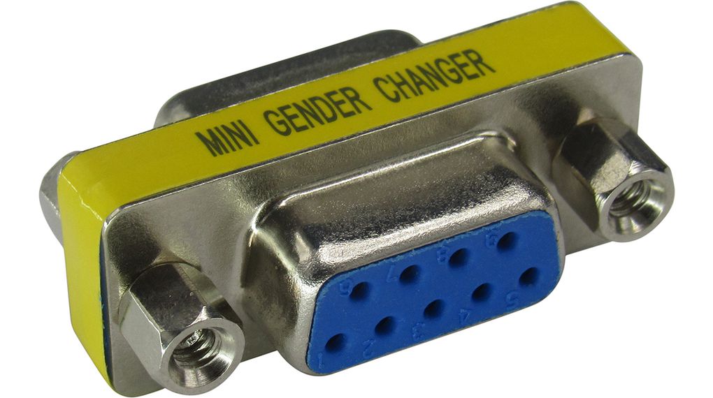 D-Sub Gender Changer, D-Sub 9-Pin Socket - D-Sub 9-Pin Socket