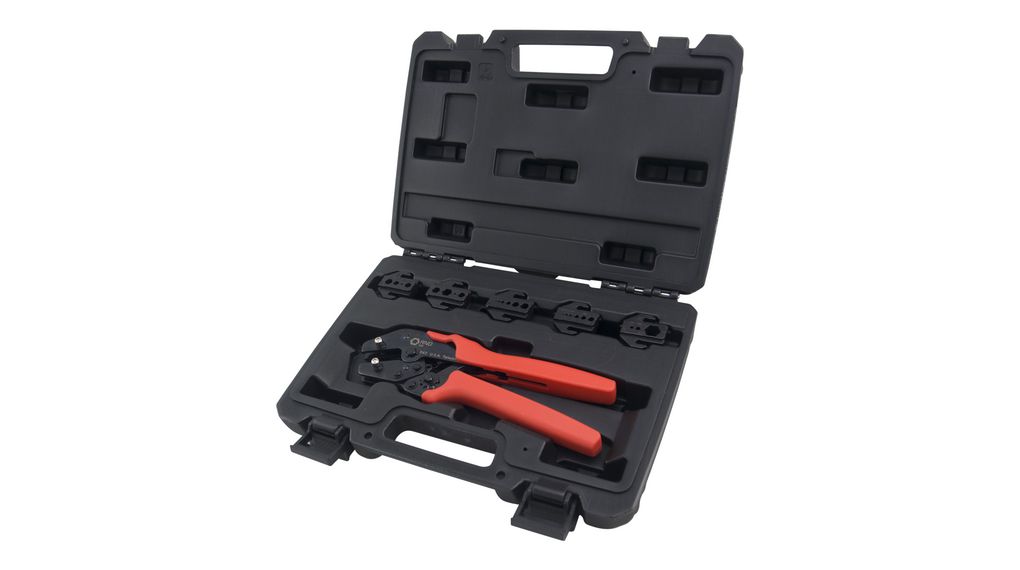 Quick Interchangeable Ratchet Crimping Tool Coaxial Cable Installation Kit, 220mm