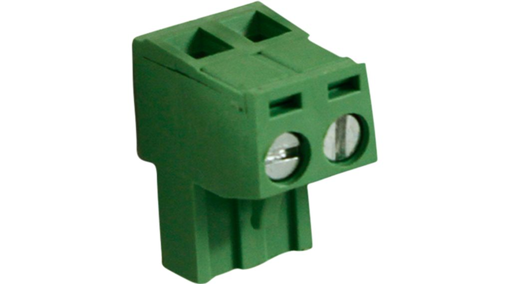 Female Connector, Straight, 5mm Pitch, 2 Poles