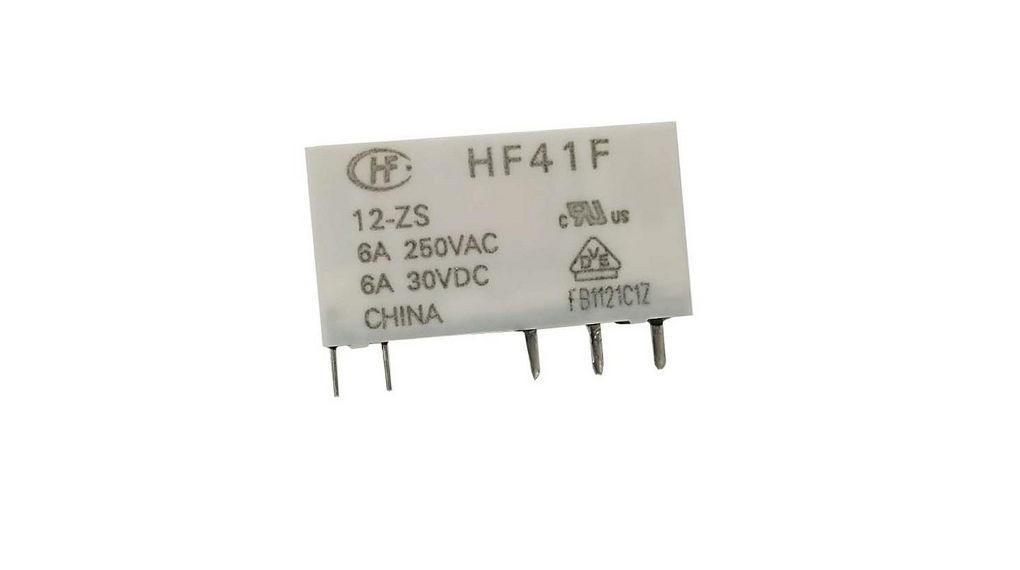 PCB Power Relay 1CO 6A DC 12V 848Ohm