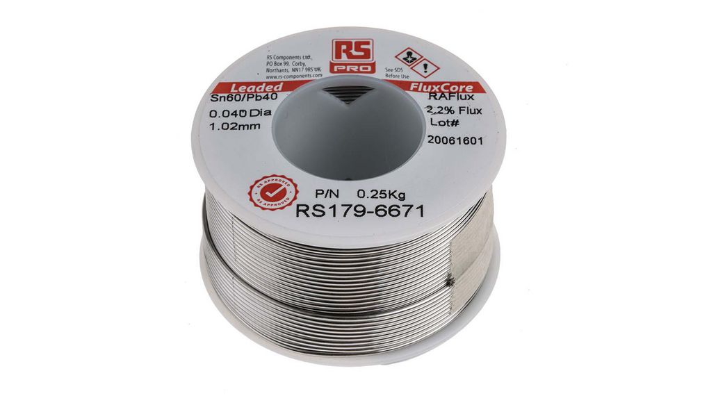 Soldeerdraad, 1mm, Sn60/Pb40, 250g