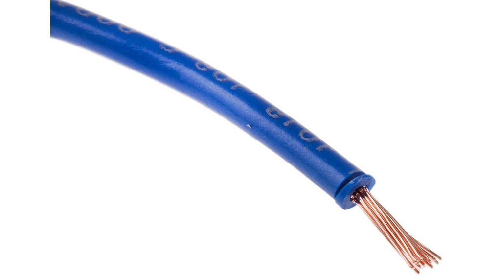 Stranded Wire HRPVC 1.5mm² Annealed Copper Blue 100m