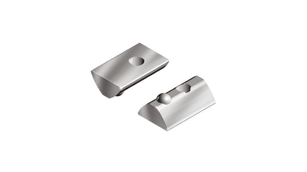 Roll-in T-Slot Nut, M4, 22mm, Steel, Pack of 10 pieces