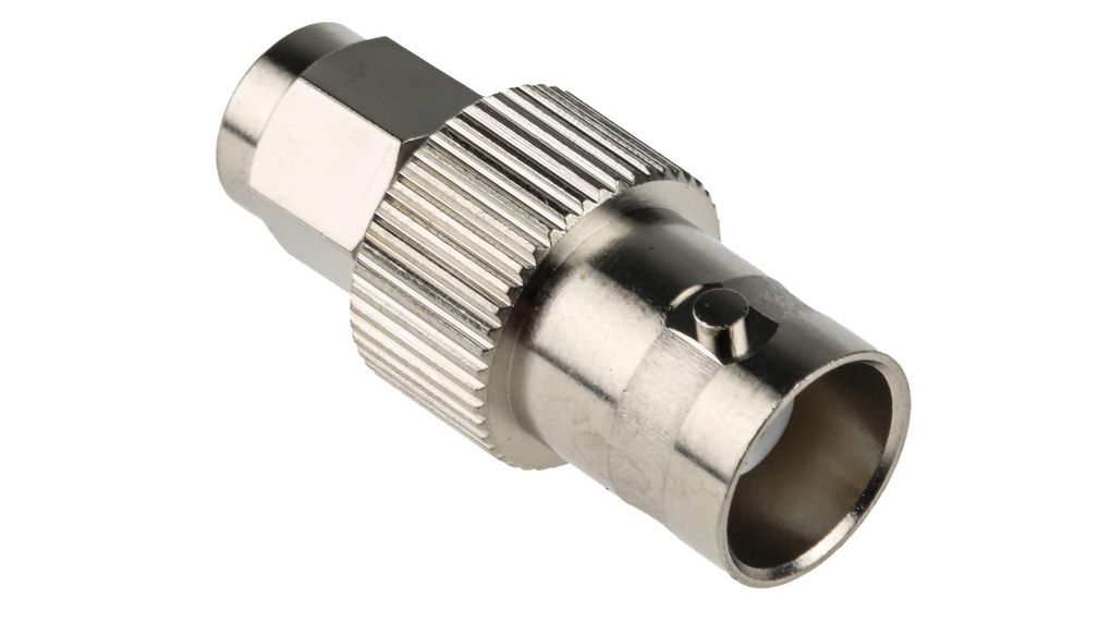 Adaptateur RF, Droit, Laiton, 4GHz, Fiche SMA - Prise BNC, 50Ohm