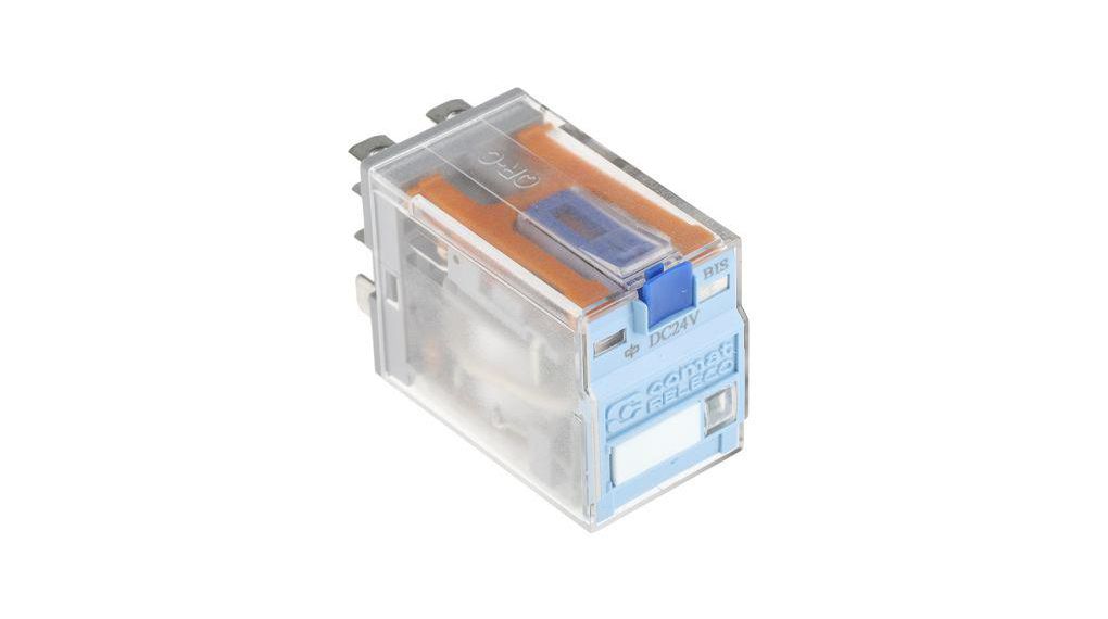 Releco Plug In Power Relay, 24V dc Coil, 10A Switching Current, DPDT