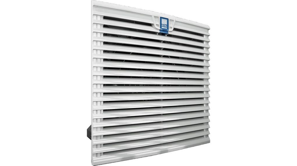 Ventilateur à filtre série 3244, 230 V c.a., fonctionnement c.a., débit filtré de 587 m³/h, 770 m³/h sans obstacle, IP54, 323 x 323 mm
