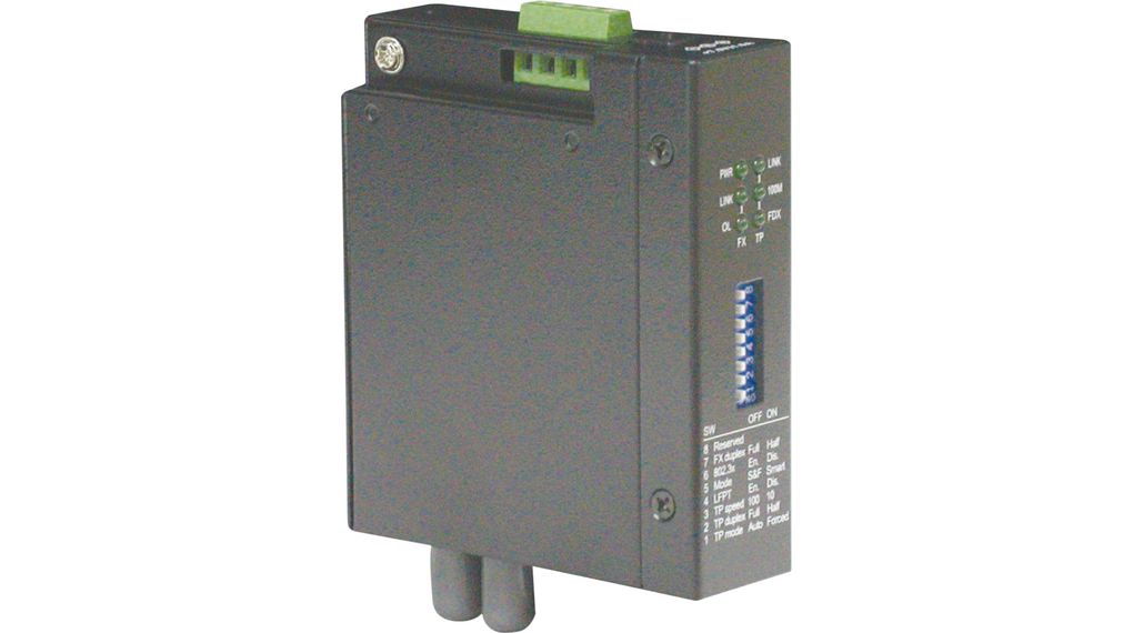 Convertitore multimediale, Ethernet - Multimodale in fibra, Porte in fibra 1ST