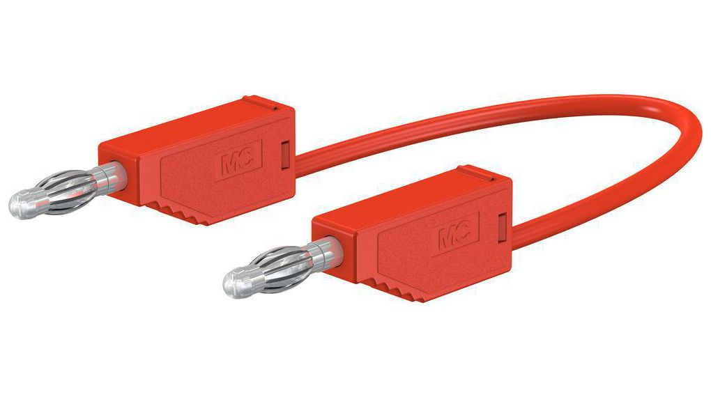 Test Lead 500mm Red 30V Nickel-Plated
