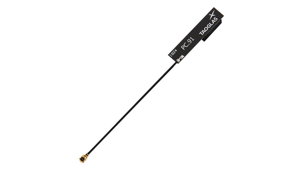 Antenne, ISM, 902 ... 928 MHz, 34mm, 2.7 dBi, U.FL, Klebebefestigung