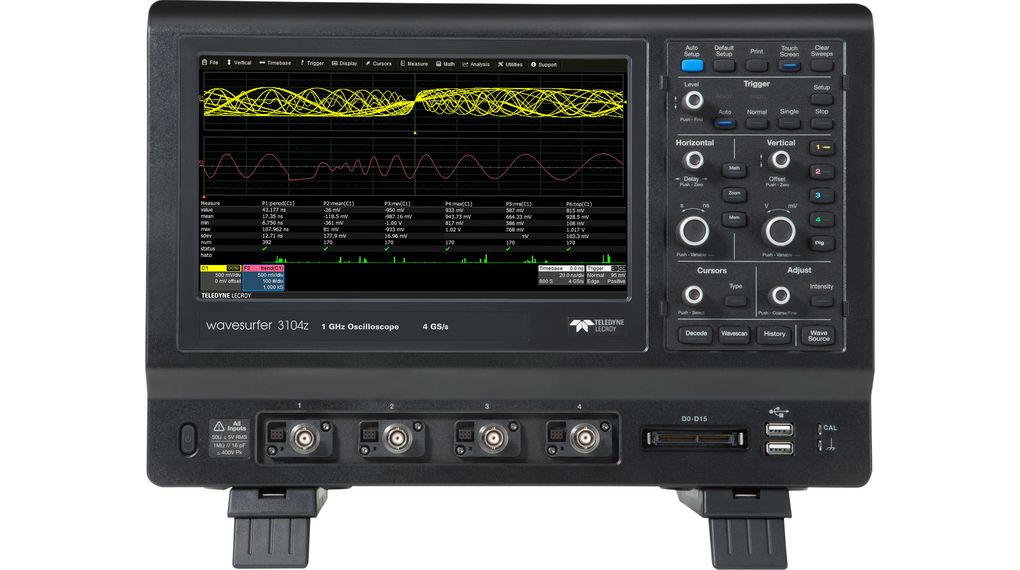 FULLY LOADED Oscilloscope Bundle WaveSurfer 3000z DSO 4x 500MHz 4GSPS RJ45 / USB / Micro SD / DB15