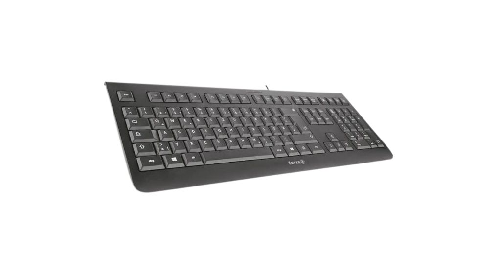 Keyboard, 1000, US English with €, QWERTY, USB, Cable