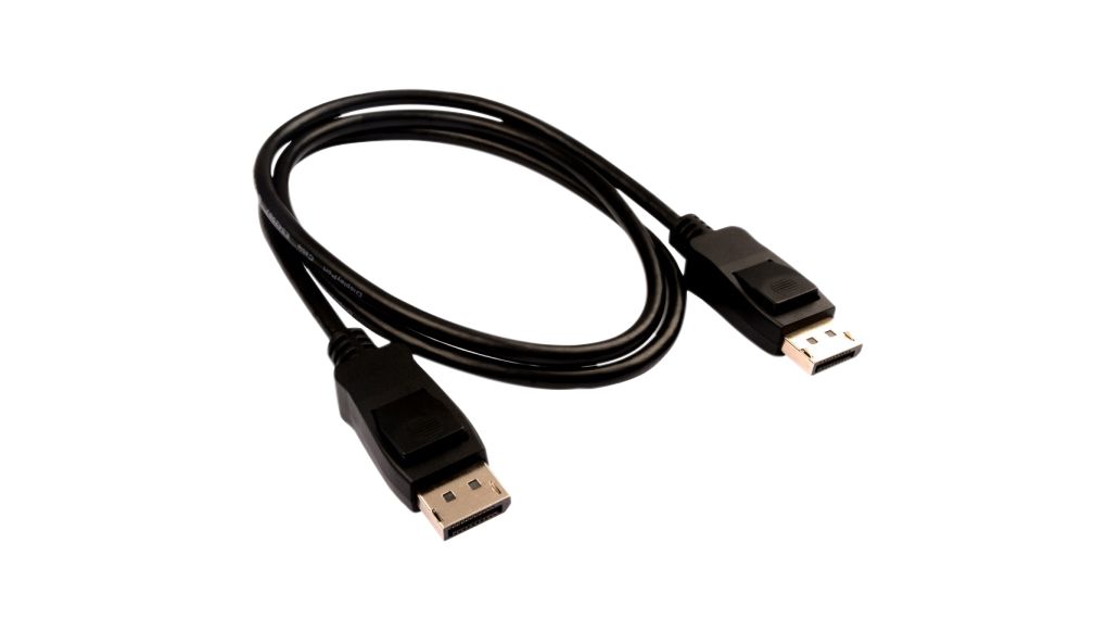 V7DPPRO-1M-BLK  V7 Video Cable, DisplayPort Plug - DisplayPort