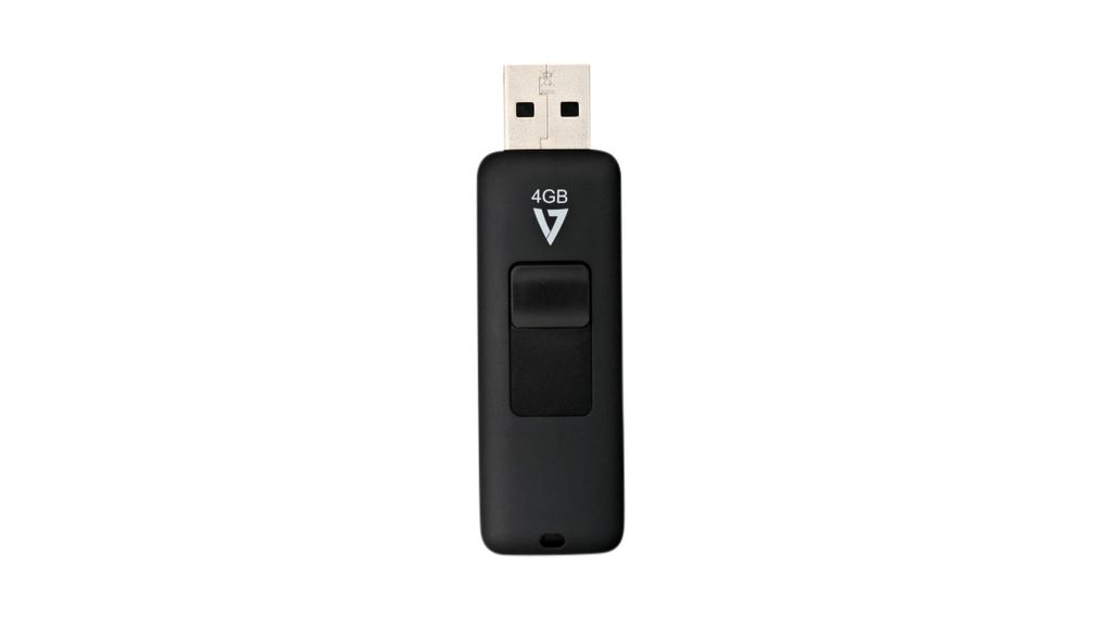 USB Stick, 4GB, USB 2.0, Black
