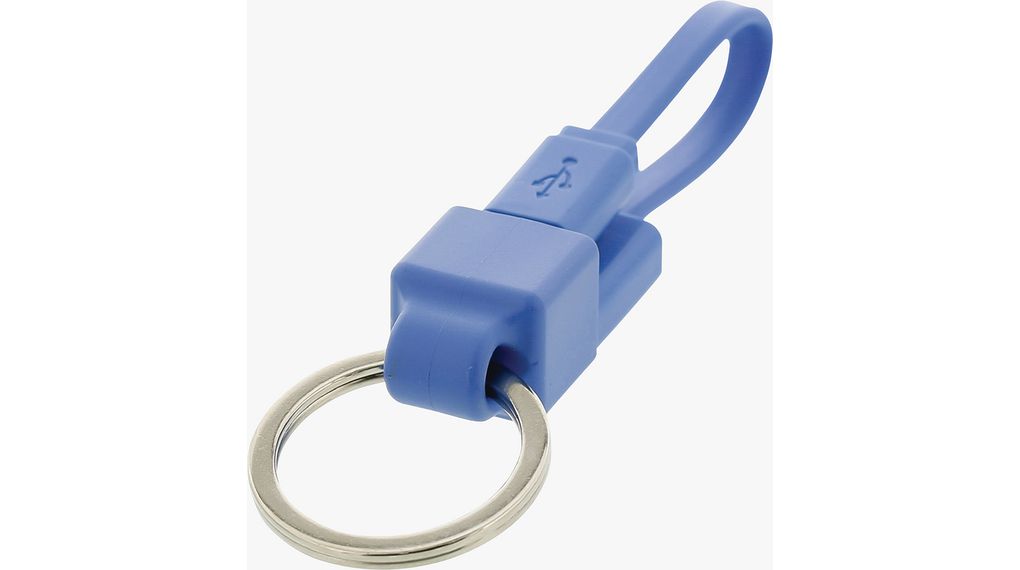 Kabel USB 2.0 100 mm Blau