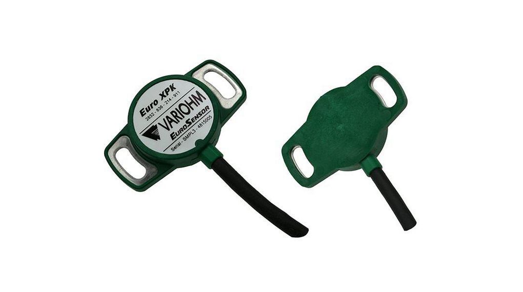 Angular Position Sensor with Small Magnet 360° 0.5% 200MOhm Panel Mount Cable, 500 mm IP68